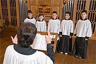 Tamara conducting choir